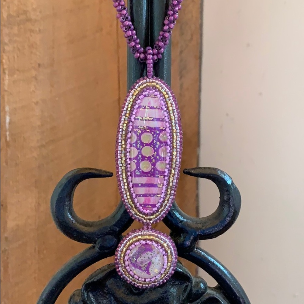 Beaded Embroidery Necklace Soutache